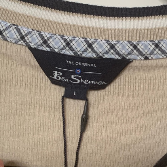 Ben Sherman Mens Thermal Long Sleeve Henley Shirt NWT 🌴 - Picture 3 of 9